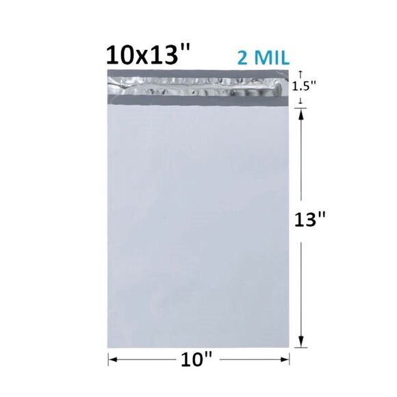 100 Poly Mailers Shipping Envelopes Self Sealing Plastic Mailing Bags 2 MIL - Picture 3 of 5